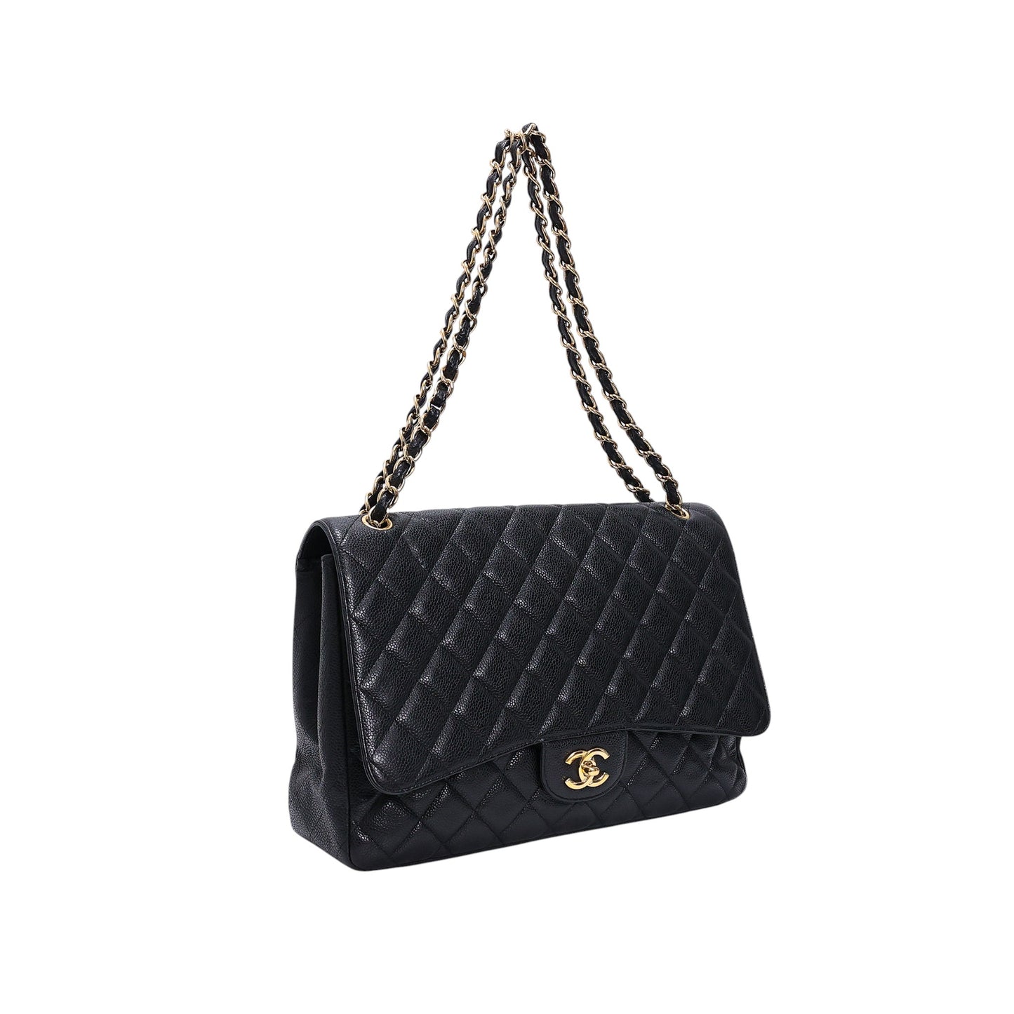 Chanel Classic Flap Bag Maxi Caviar Leather