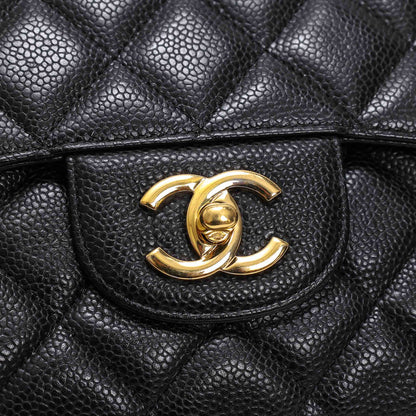 Chanel Classic Flap Bag Maxi Caviar Leather