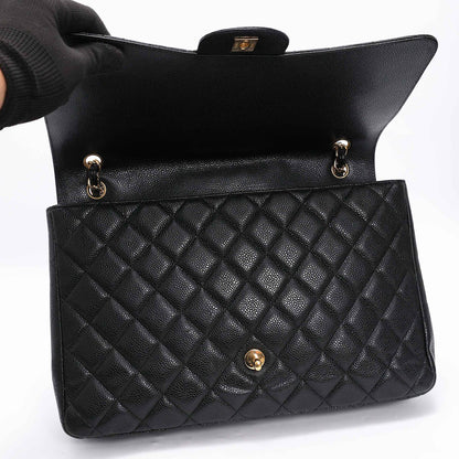 Chanel Classic Flap Bag Maxi Caviar Leather