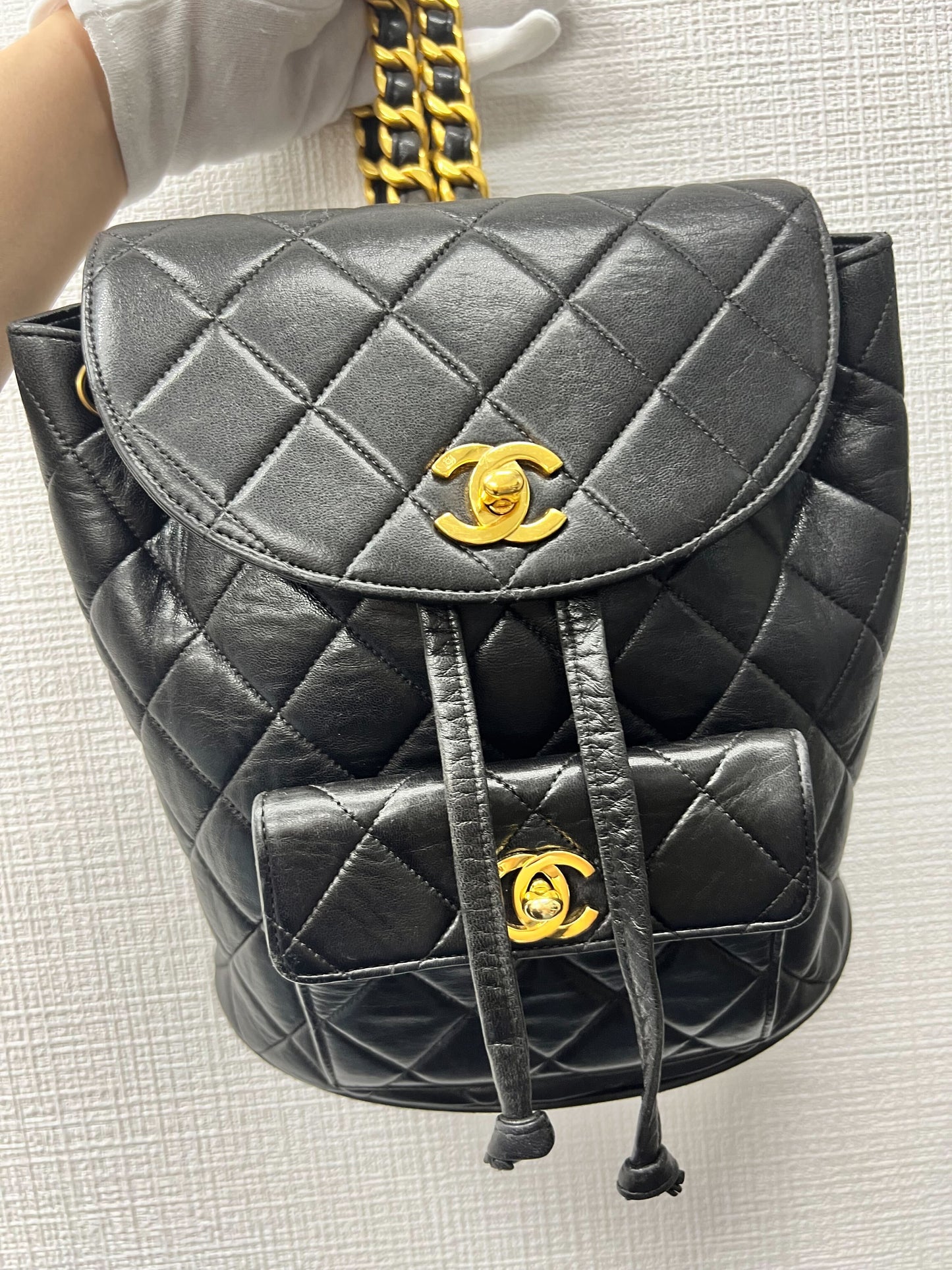 Chanel Vintage Backpack Lambskin Leather