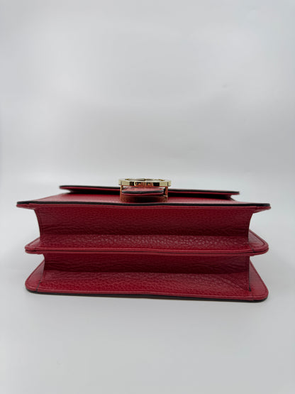 Gucci Small Dollar Interlocking G Crossbody Red