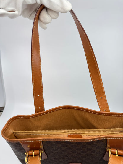 Celine Macadam Coated Canvas Tote Bag