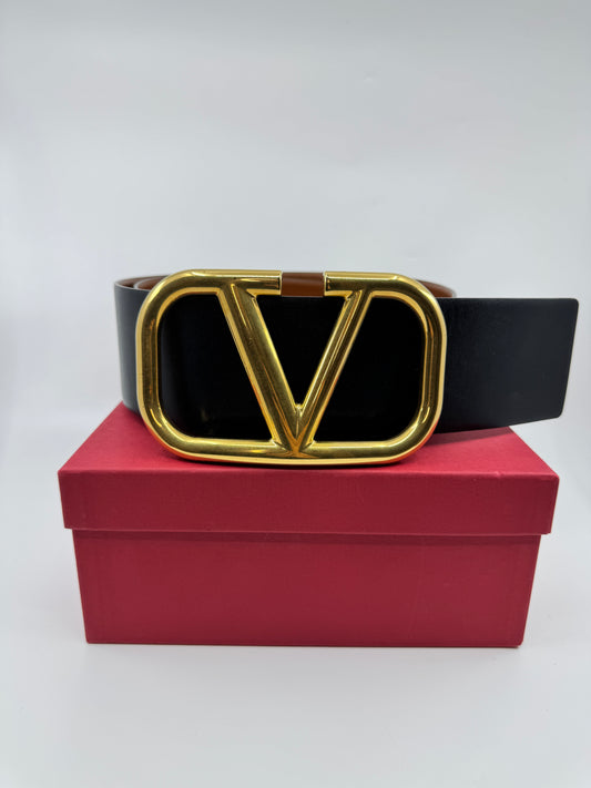 Preowned Valentino VLogo Signature 20mm reversible belt