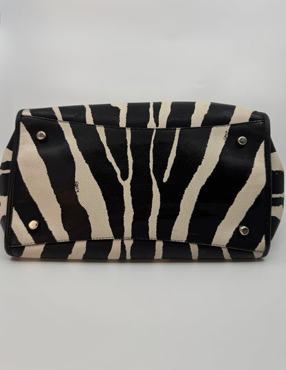 Coach CrosbyCarryall In Zebra Print Leather