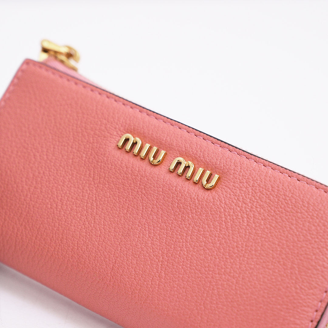Miu Miu Madras Pink Wallet
