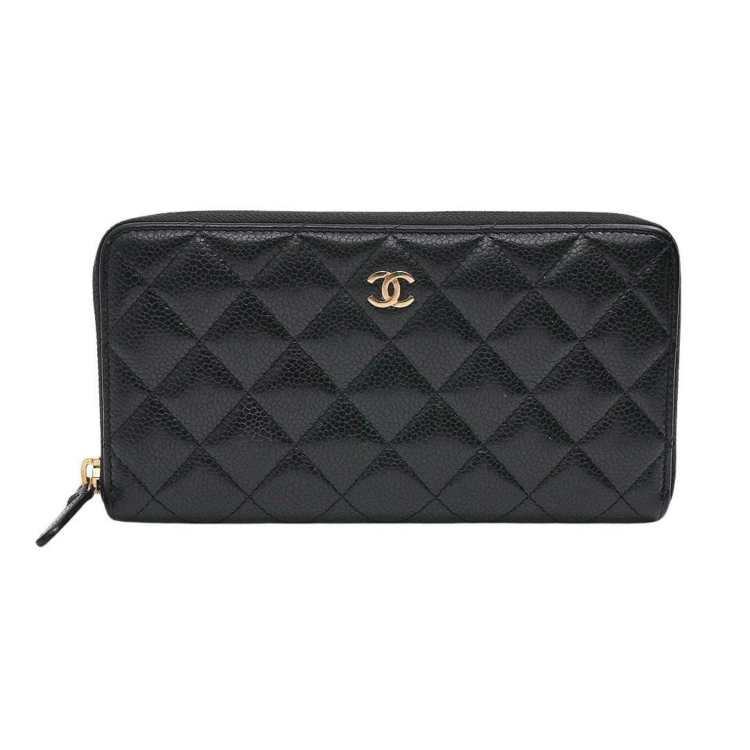 Chanel Classic Long Zipper Wallet - Caviar Leather