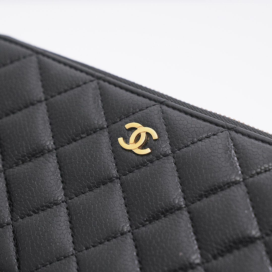 Chanel Classic Long Zipper Wallet - Caviar Leather