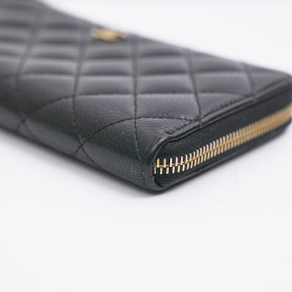 Chanel Classic Long Zipper Wallet - Caviar Leather
