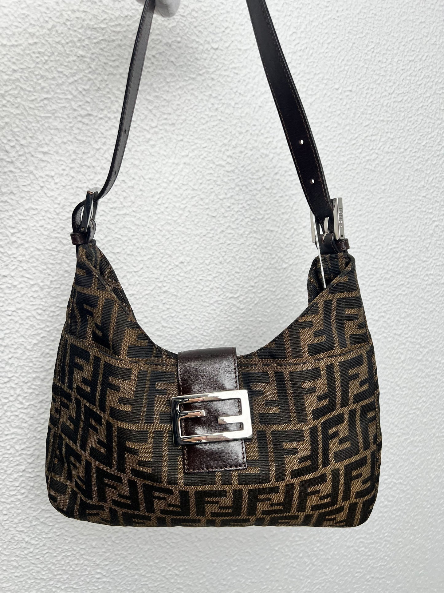 Fendi Zucca Hobo Handbag