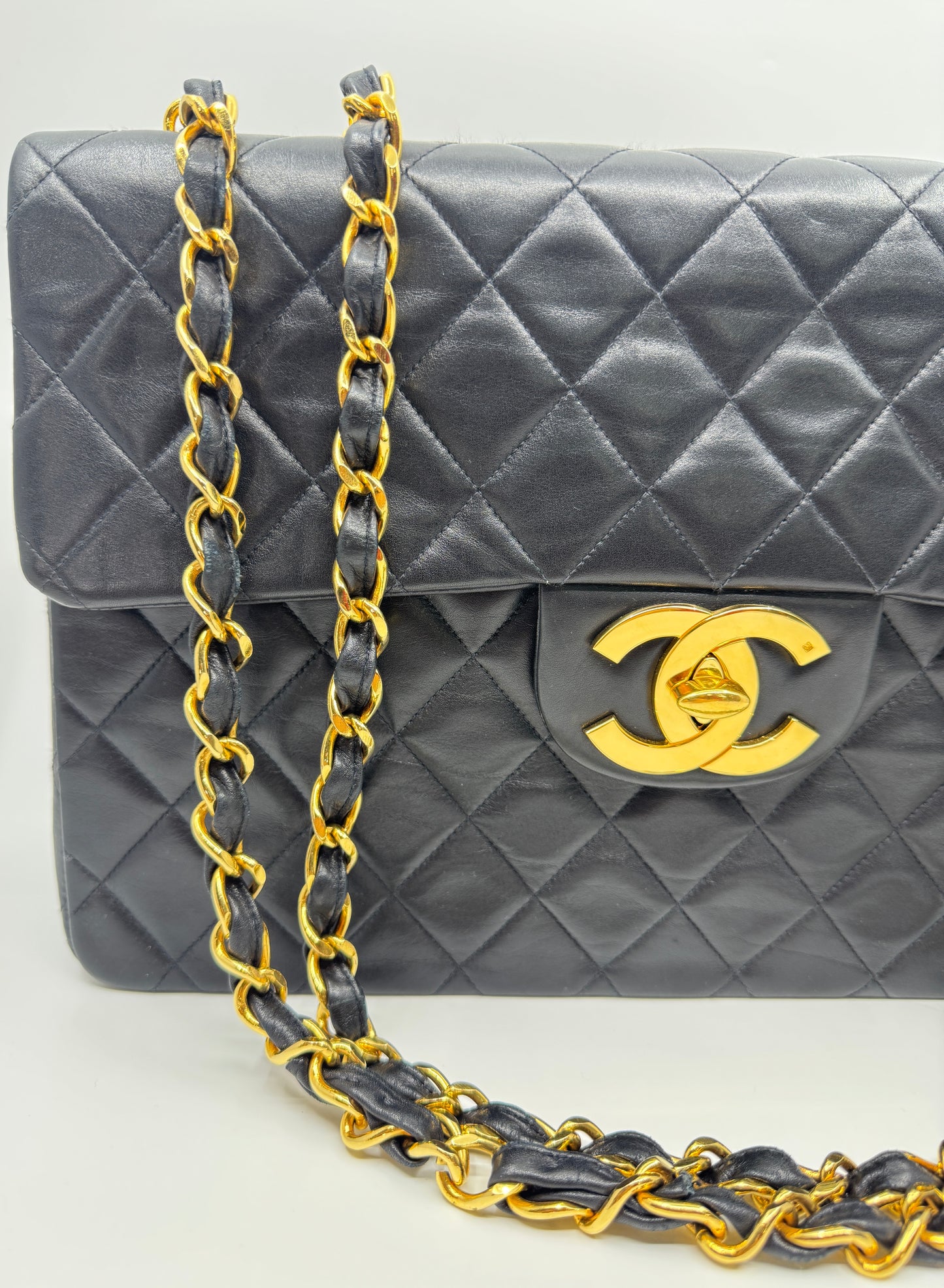 Chanel Maxi XL Lambskin Classic Single Flap Bag