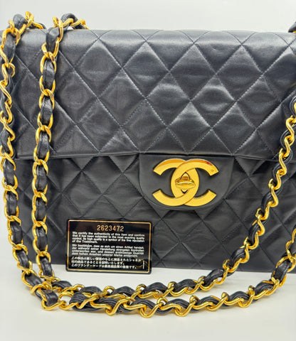 Chanel Maxi XL Lambskin Classic Single Flap Bag