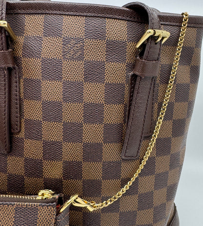 Louis Vuitton Marais Bucket Bag Damier Ebene Coated Canvas