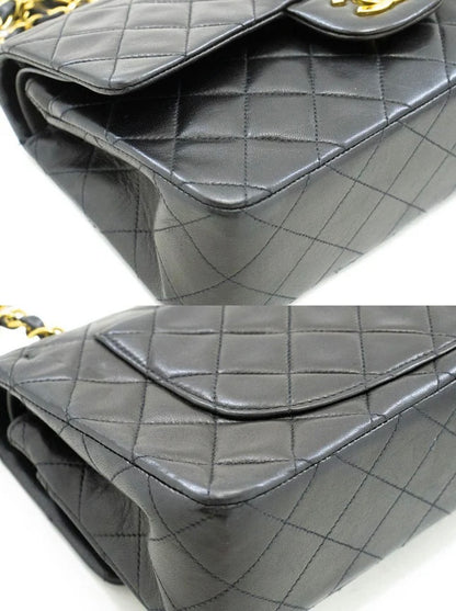 Chanel Vintage Classic Double Flap Bag Quilted Lambskin Small