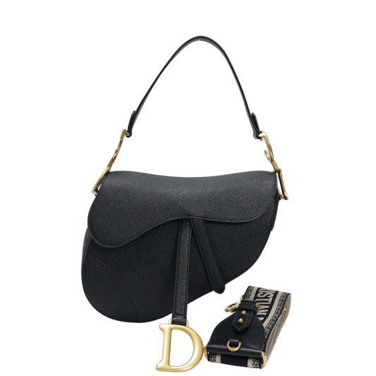 Dior Saddle Bag Medium Black