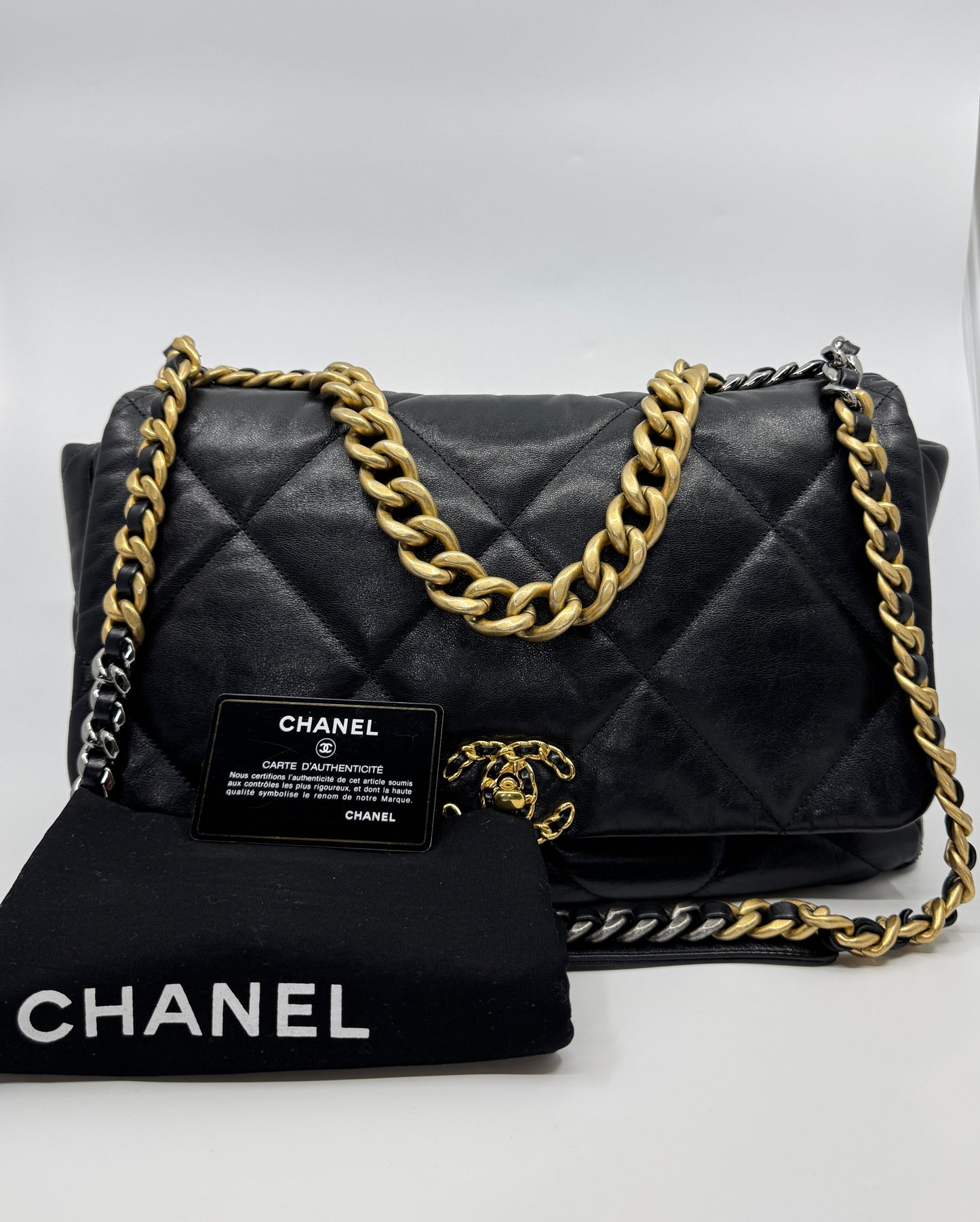 Chanel Maxi Lambskin 19 Flap