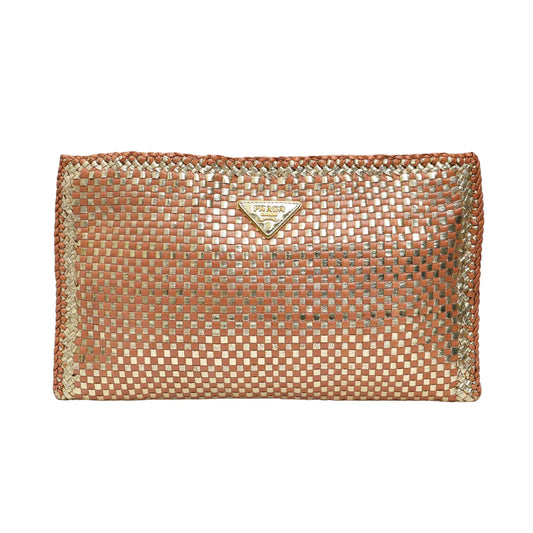 Prada Intrecciato Pouch