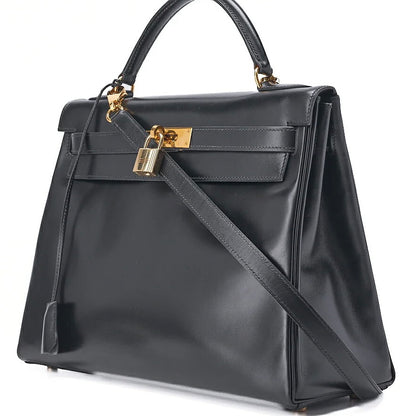 Hermès Kelly 32 - Box Leather Gold Hardware
