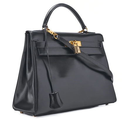 Hermès Kelly 32 - Box Leather Gold Hardware