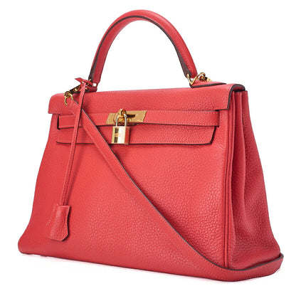 Hermès Kelly 32 - Rouge Viff Colour