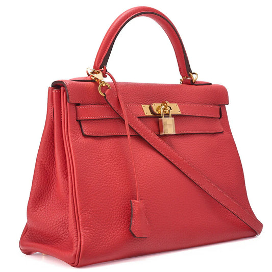 Hermès Kelly 32 - Rouge Viff Colour