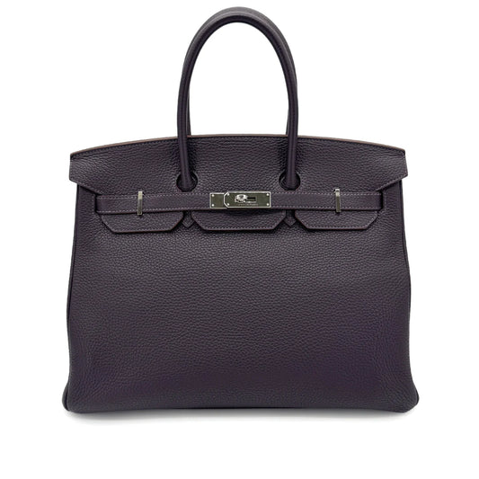 Hermès Birkin 35 - Togo Leather Raisin Colour