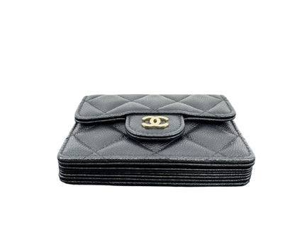 Chanel Mini Wallet on Chain WOC Black