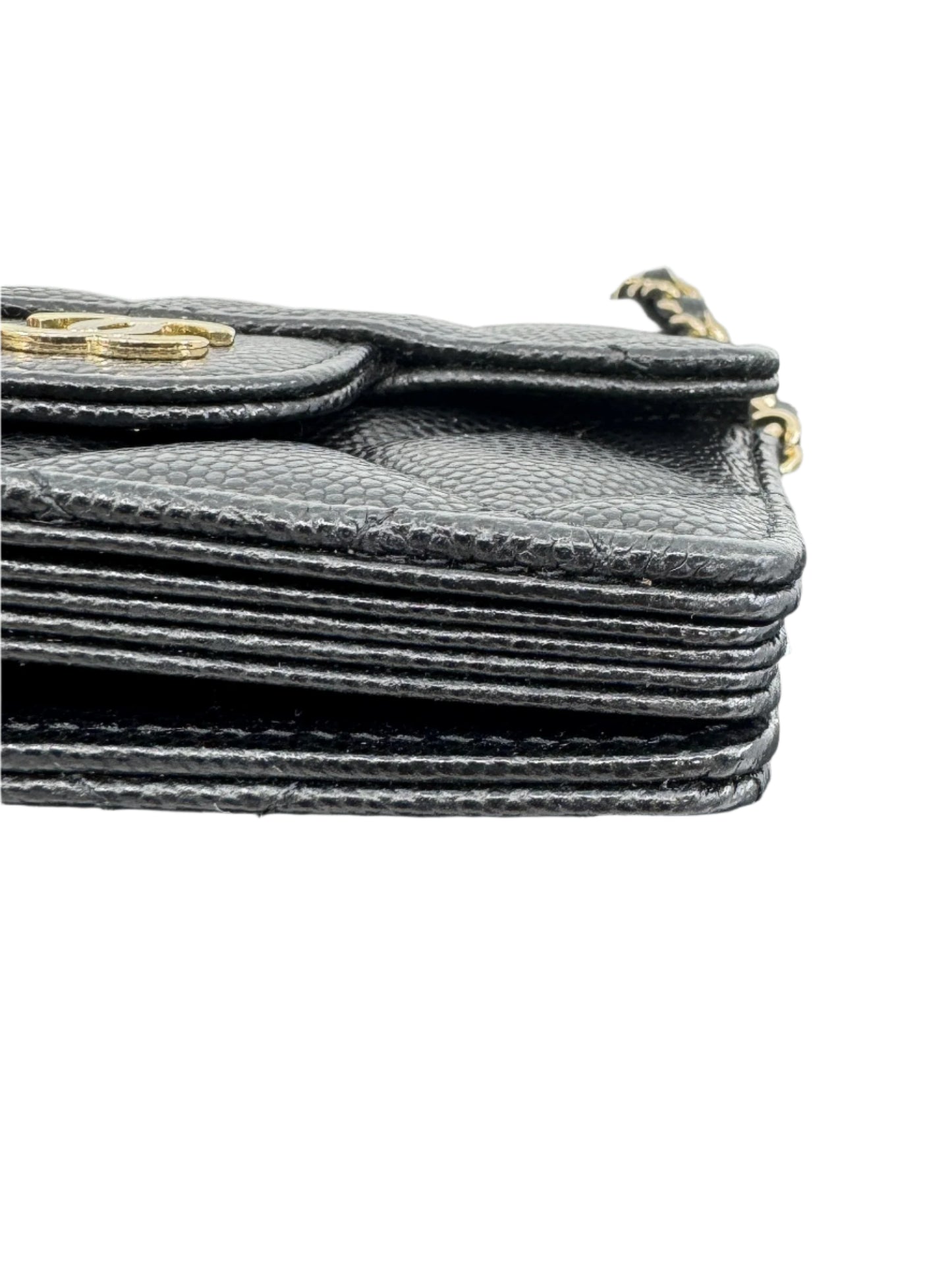 Chanel Mini Wallet on Chain WOC Black