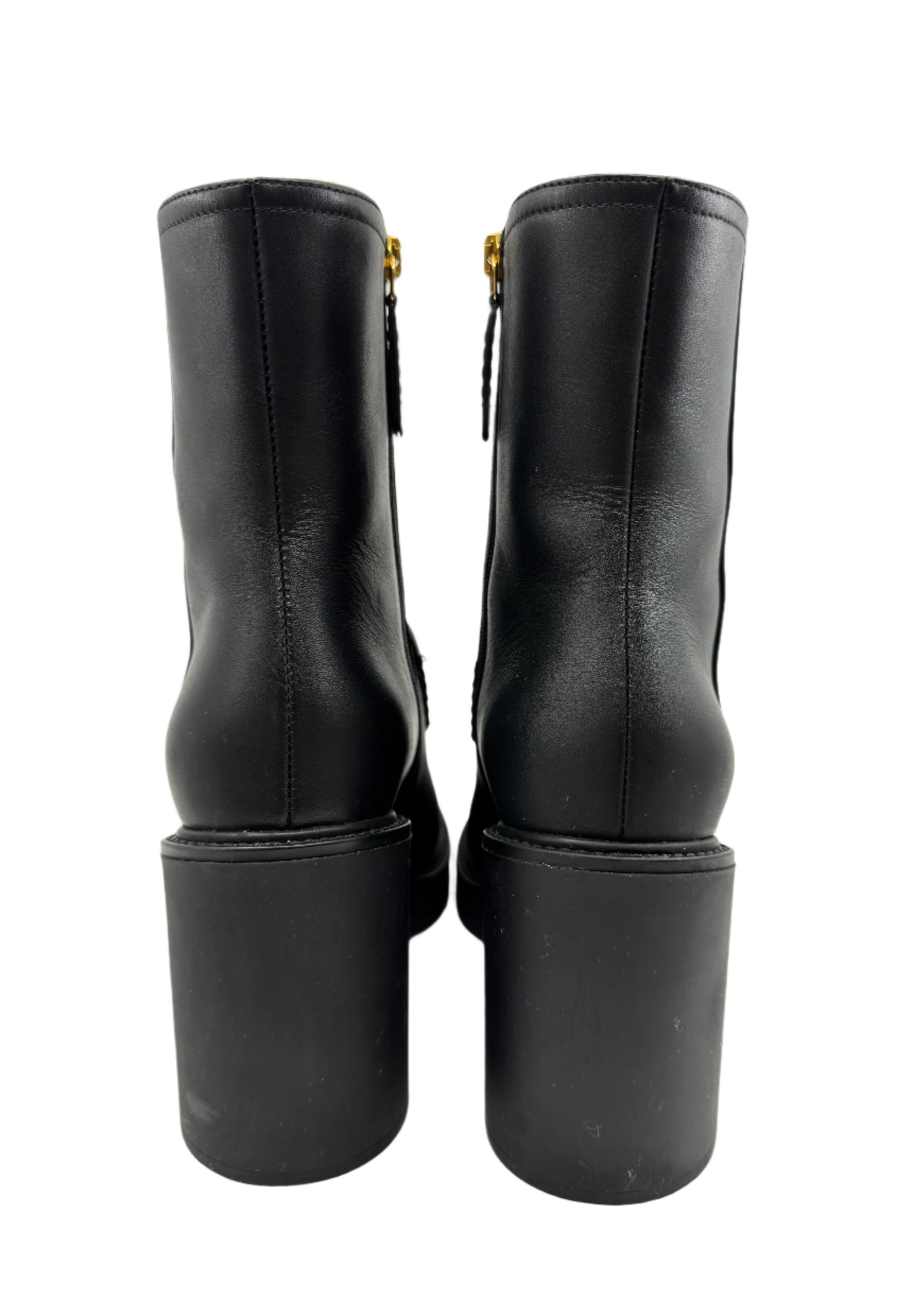 Gucci Black Leather Ankle Boots