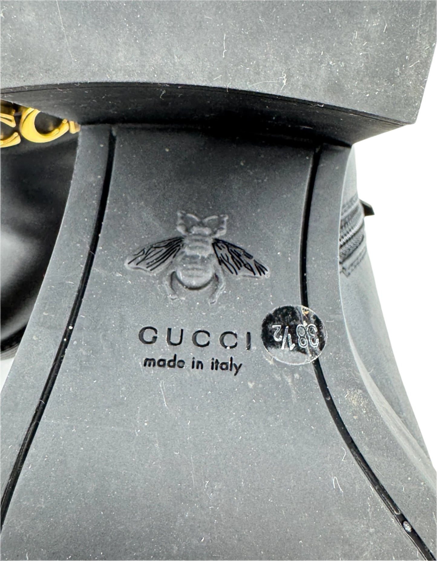 Gucci Black Leather Ankle Boots