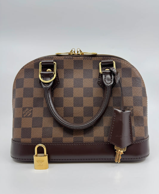 Alma BB Damier Ebene Canvas