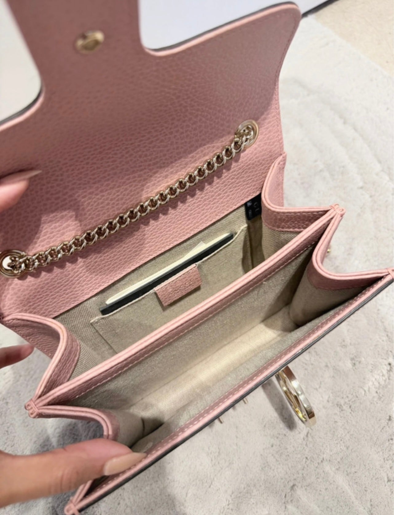 Gucci Interlocking G Crossbody Pink Bag