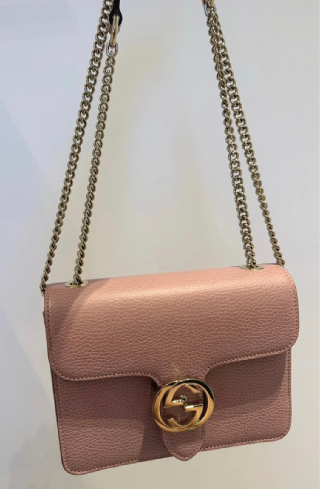 Gucci Interlocking G Crossbody Pink Bag