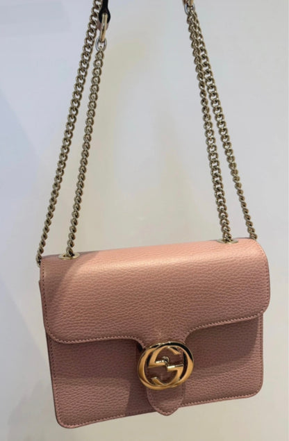 Gucci Interlocking G Crossbody Pink Bag