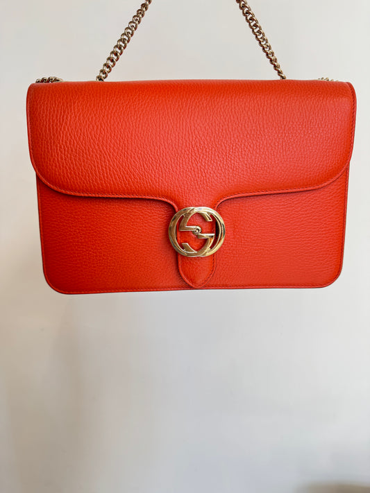 Gucci Interlocking Bag - Orange