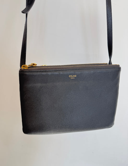 Celine Shoulder Bag Trio Pochette - Grey