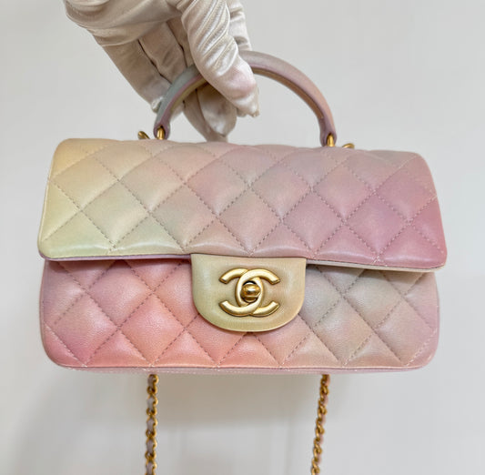 Chanel Classic Quilted Ombre Top Handle - Limited Edition
