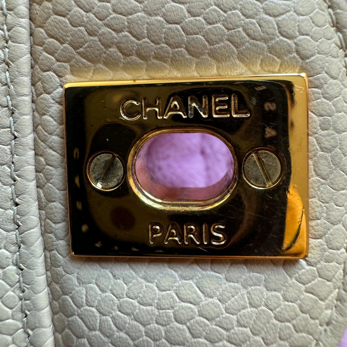 Chanel Timeless Classic Double Flap Medium Caviar Leather Handbag