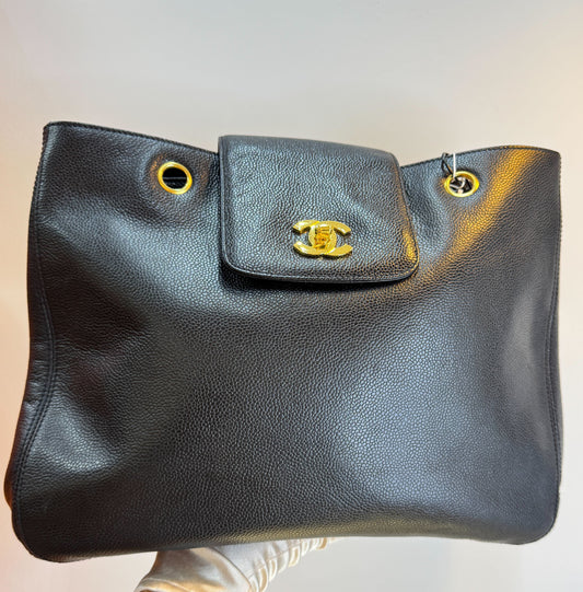 Chanel Vintage Supermodel Bag Caviar Leather