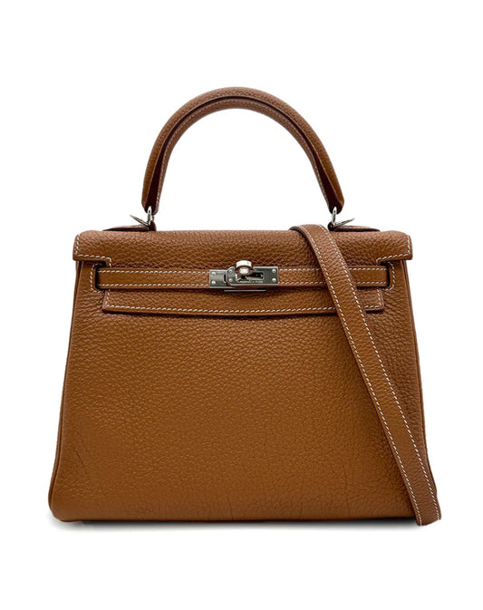 Hermès Kelly 25 Retourne Togo Gold on Gold