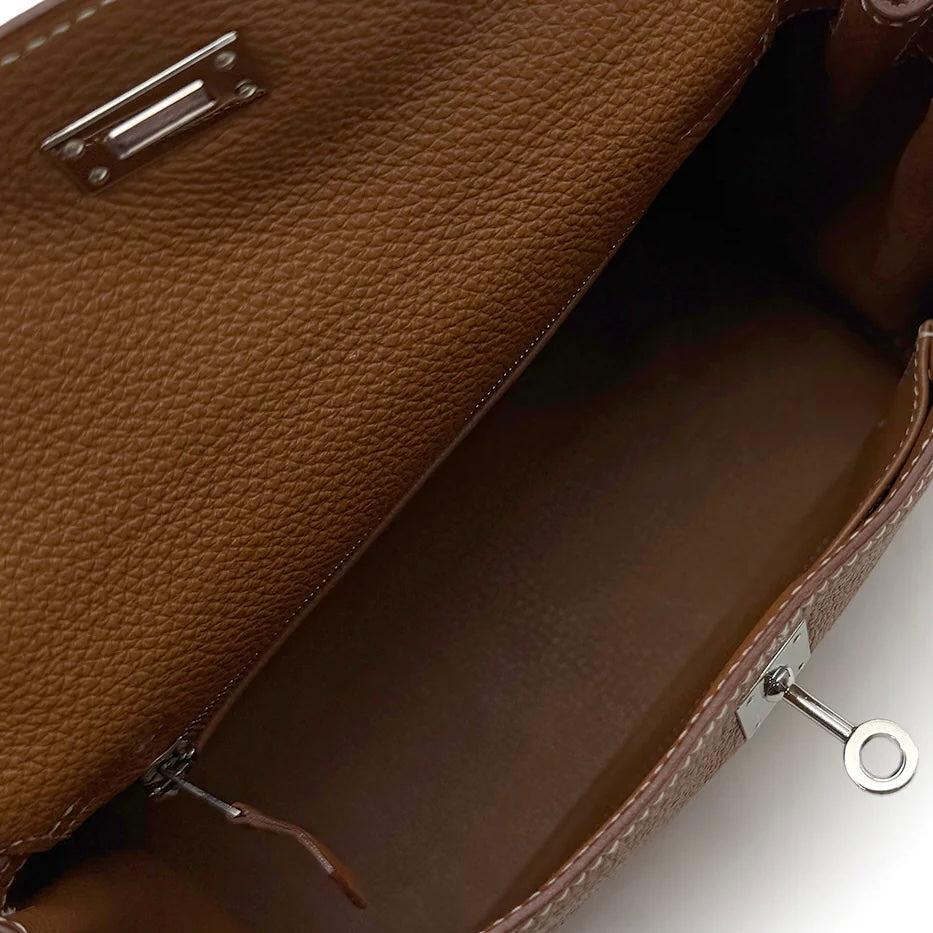 Hermès Kelly 25 Retourne Togo Gold on Gold