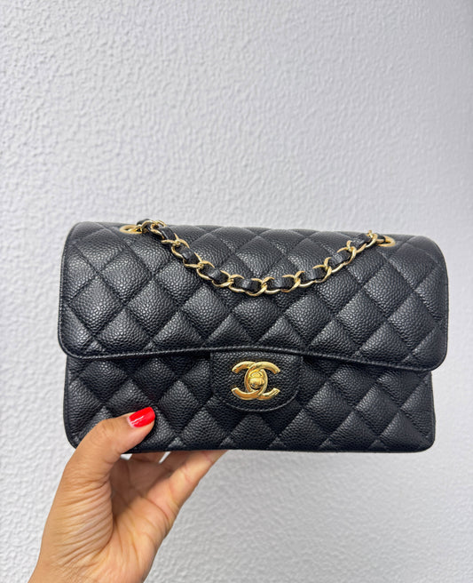 Chanel Double Flap Caviar Leather- Year 2020