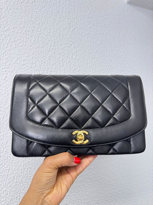 Chanel Diana 25 Lambskin Leather Year 1991-1994