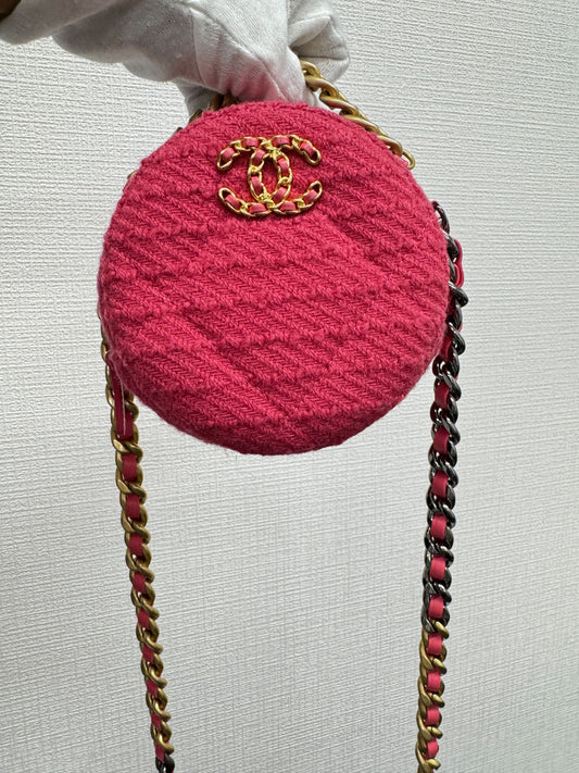 Chanel Tweed Fabric Bag