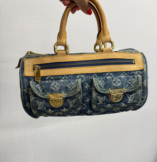 Louis Vuitton Denim Neo Speedy Handbag