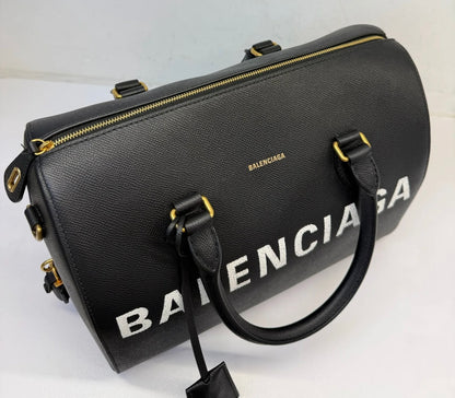 Balenciaga Logo Ville Bowling Bag