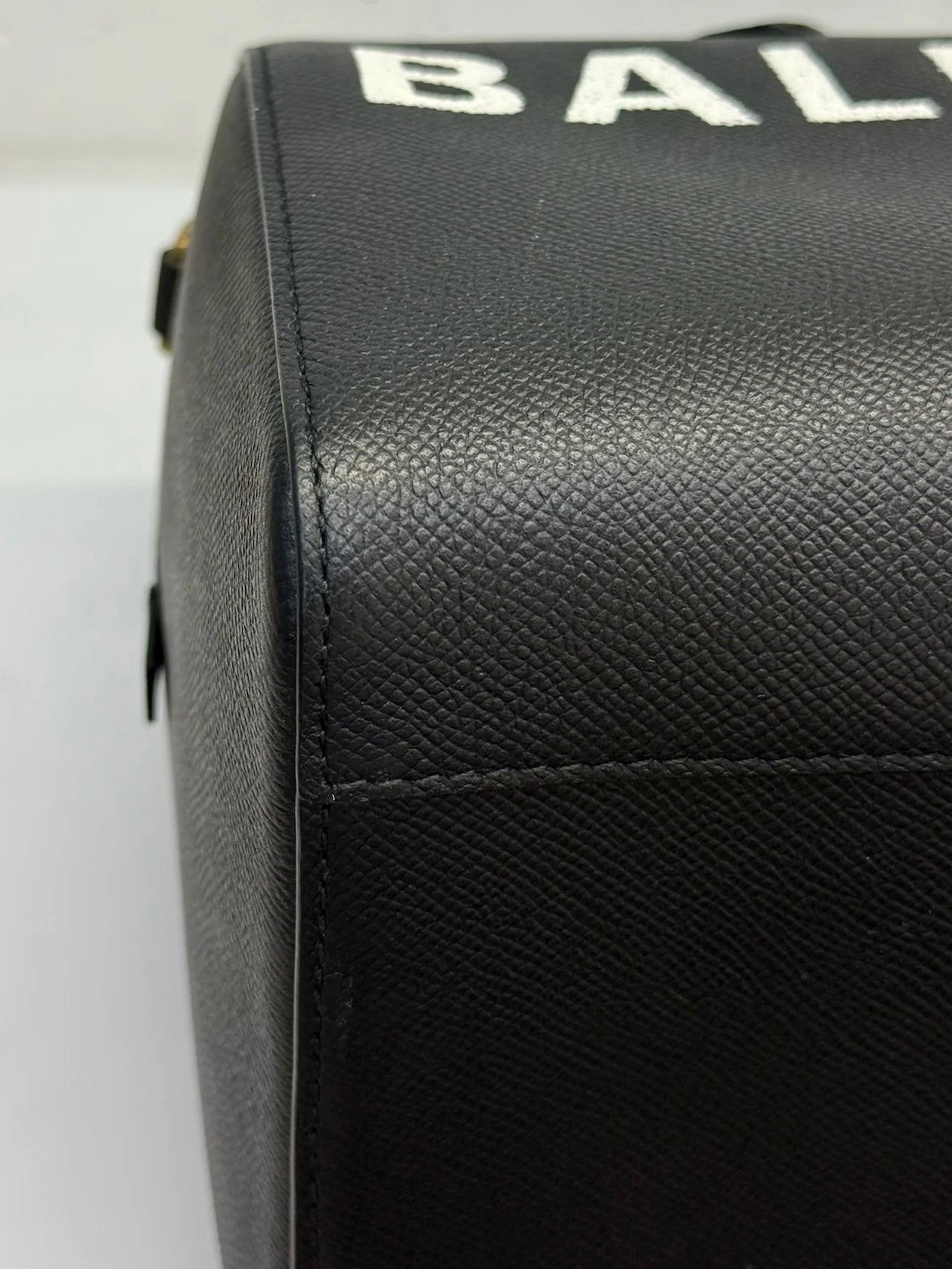 Balenciaga Logo Ville Bowling Bag