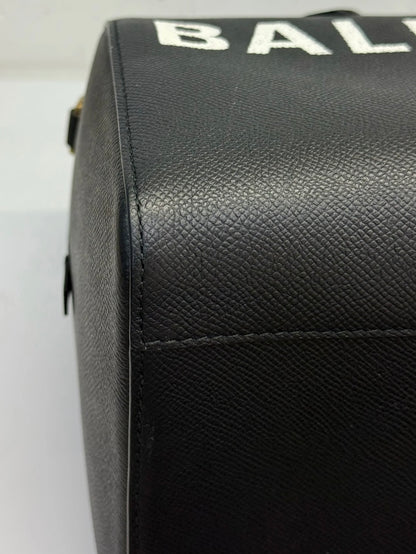 Balenciaga Logo Ville Bowling Bag