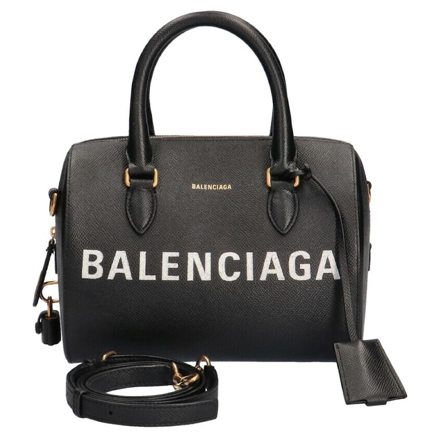 Balenciaga Logo Ville Bowling Bag