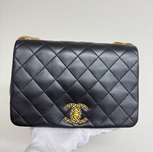 Chanel On and On Flap - Lambskin Leather