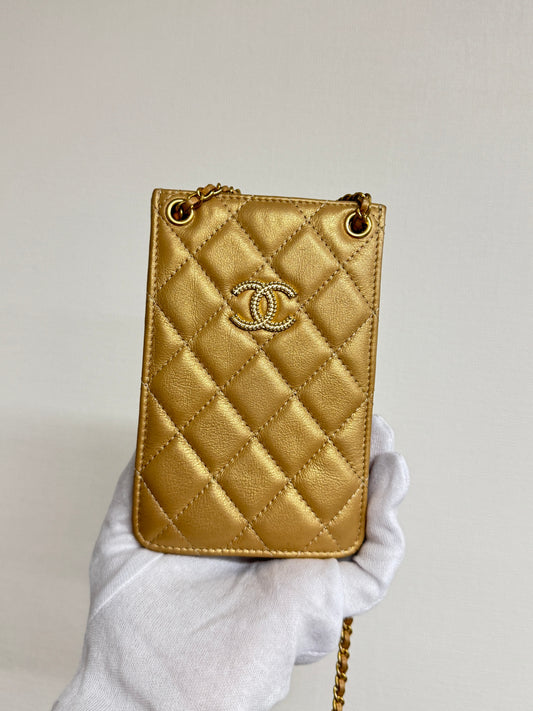 Chanel Charm Phone Holder Crossbody